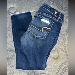 American Eagle Outfitters Dark Blue Skinny Jeans